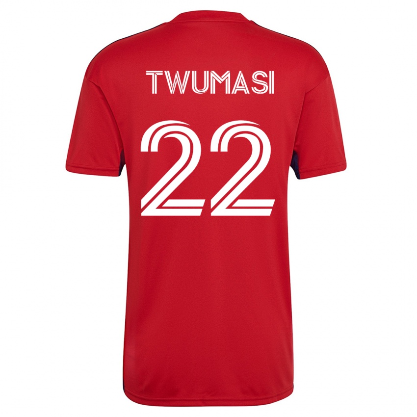 Niño Camiseta Ema Twumasi #22 Rojo 1ª Equipación 2023/24 La Camisa Chile