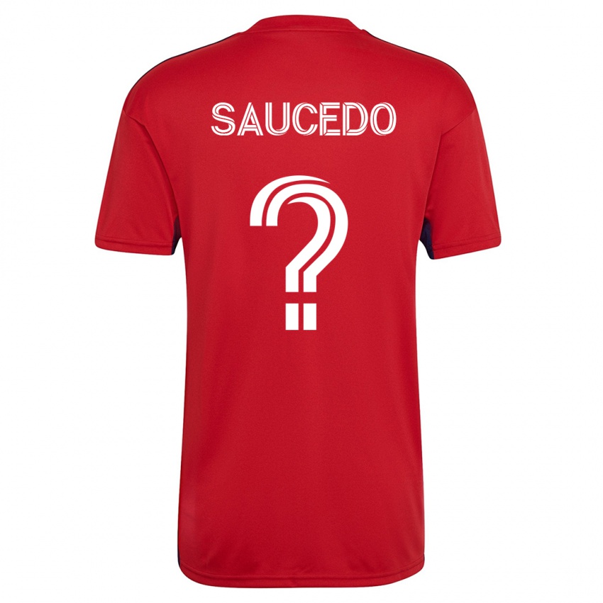 Niño Camiseta Andre Saucedo #0 Rojo 1ª Equipación 2023/24 La Camisa Chile