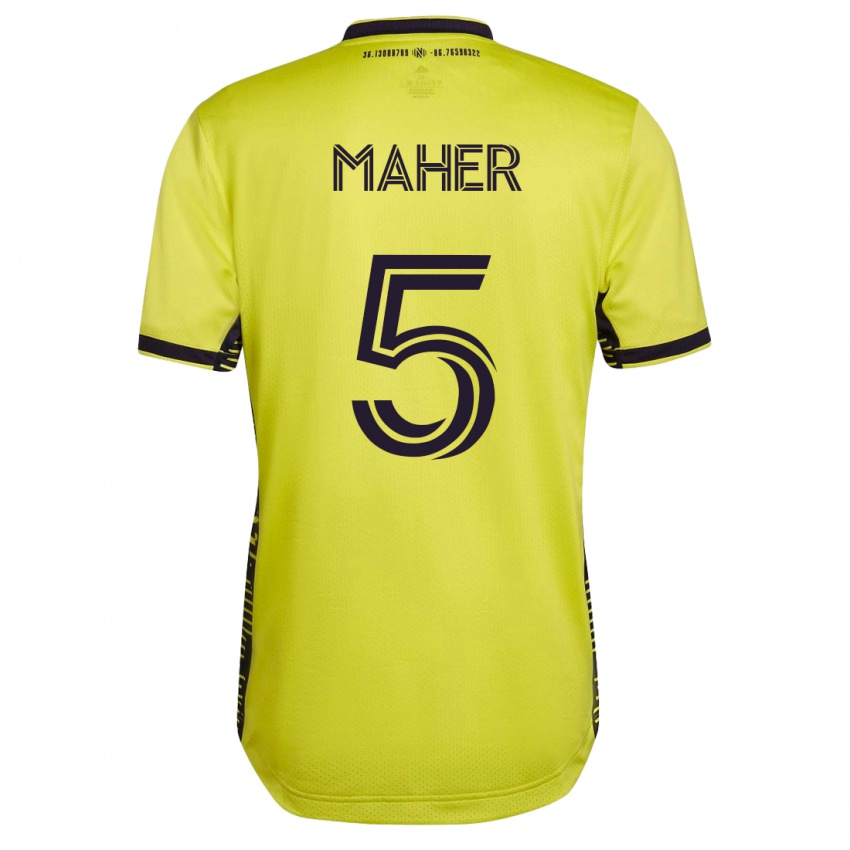 Niño Camiseta Jack Maher #5 Amarillo 1ª Equipación 2023/24 La Camisa Chile