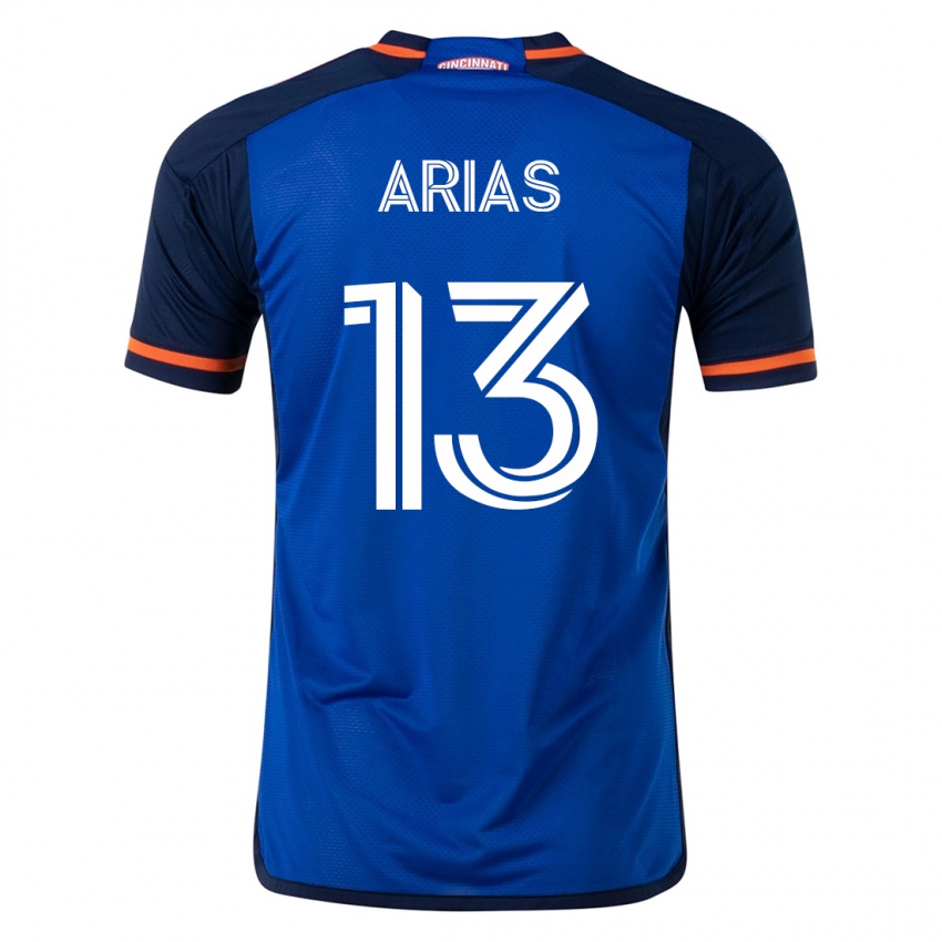 Niño Camiseta Santiago Arias #13 Azul 1ª Equipación 2023/24 La Camisa Chile
