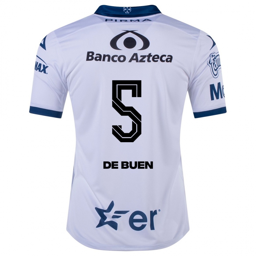 Niño Camiseta Diego De Buen #5 Blanco 1ª Equipación 2023/24 La Camisa Chile