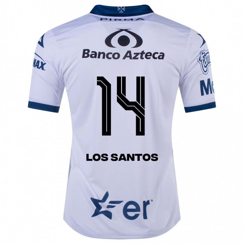 Niño Camiseta Lucas De Los Santos #14 Blanco 1ª Equipación 2023/24 La Camisa Chile