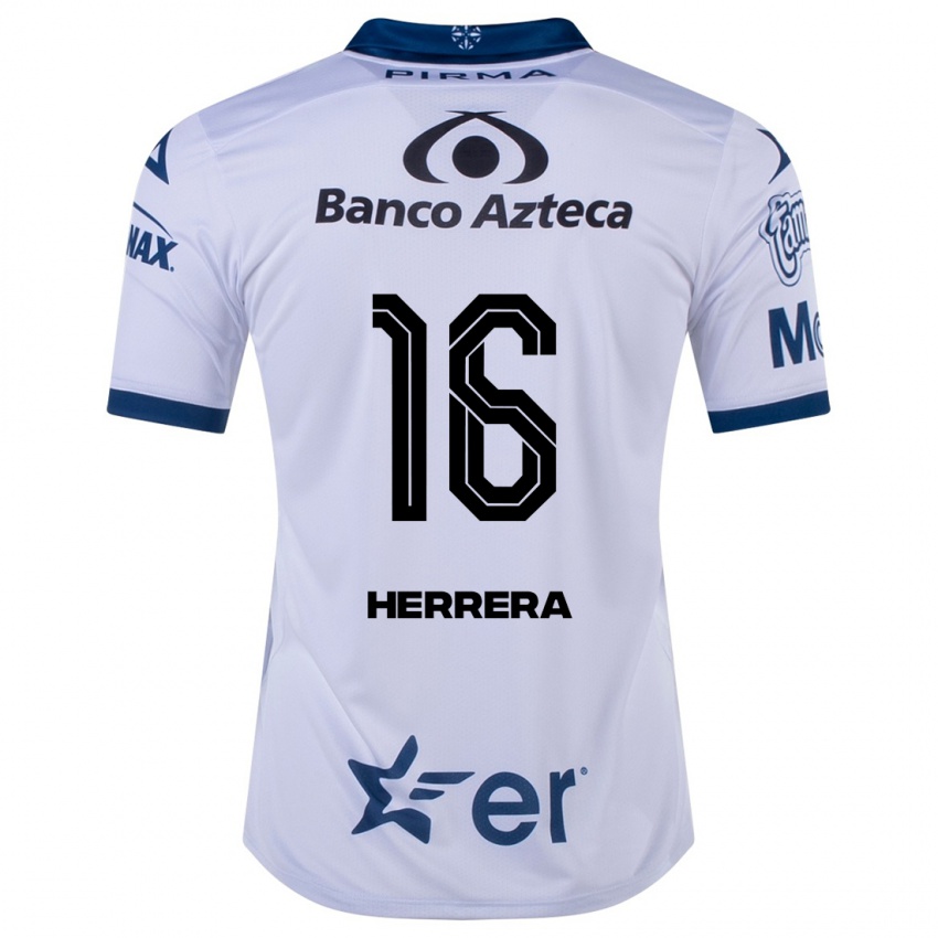 Niño Camiseta Alberto Herrera #16 Blanco 1ª Equipación 2023/24 La Camisa Chile