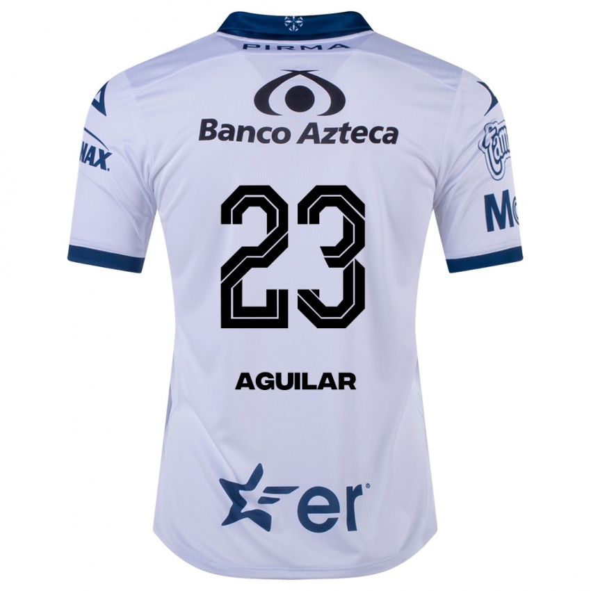 Niño Camiseta Daniel Aguilar #23 Blanco 1ª Equipación 2023/24 La Camisa Chile