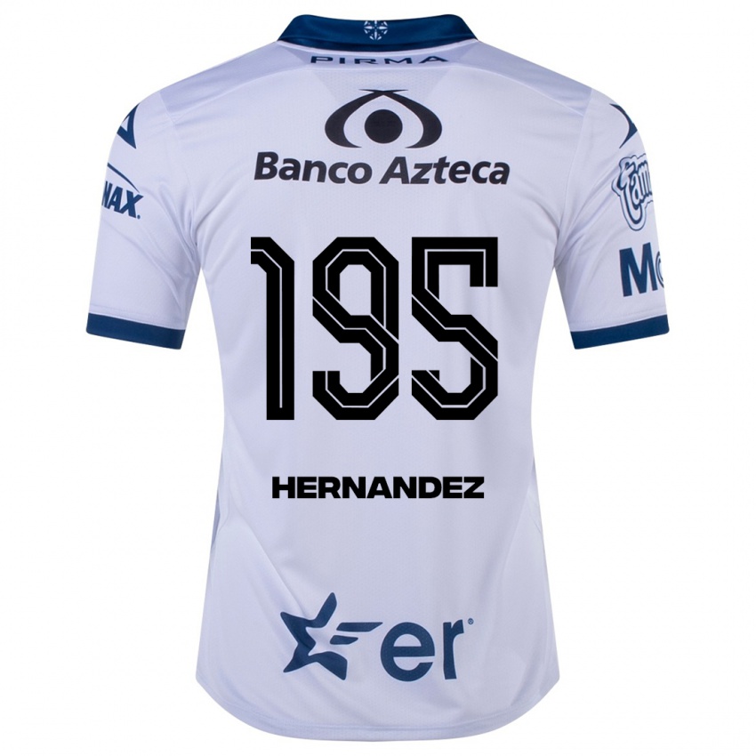 Niño Camiseta Daniel Hernández #195 Blanco 1ª Equipación 2023/24 La Camisa Chile