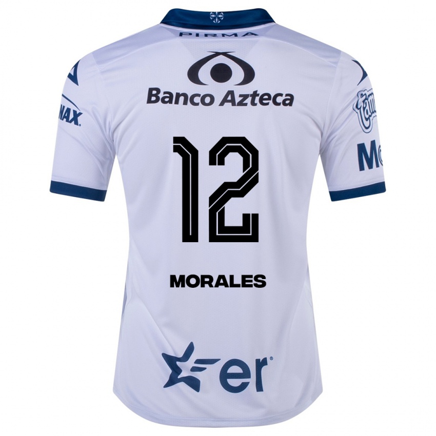 Niño Camiseta Karla Morales #12 Blanco 1ª Equipación 2023/24 La Camisa Chile