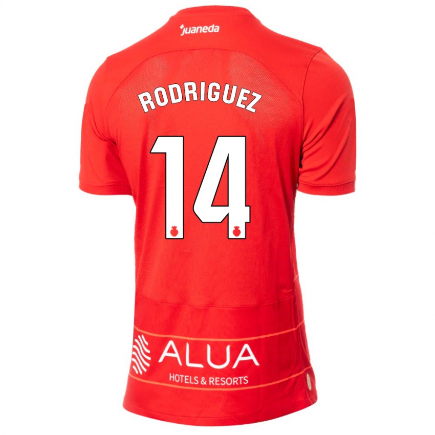 Niño Camiseta Diego Rodríguez #14 Rojo 1ª Equipación 2023/24 La Camisa Chile