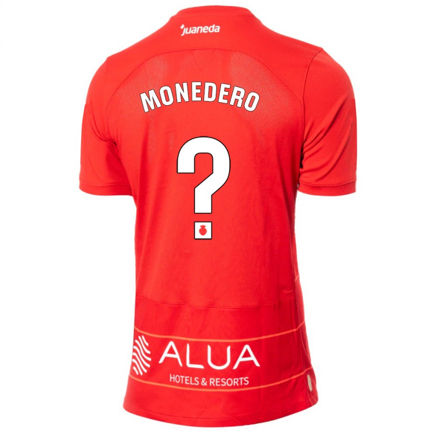 Niño Camiseta Marc Monedero #0 Rojo 1ª Equipación 2023/24 La Camisa Chile