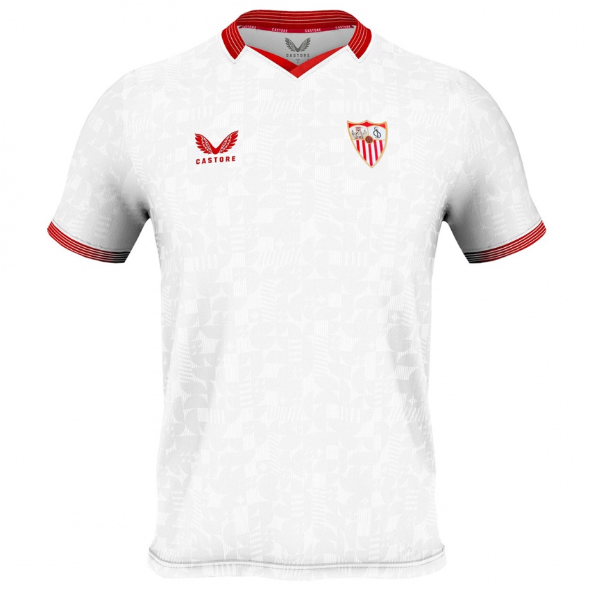 Niño Camiseta María Pérez Rabaza #16 Blanco 1ª Equipación 2023/24 La Camisa Chile