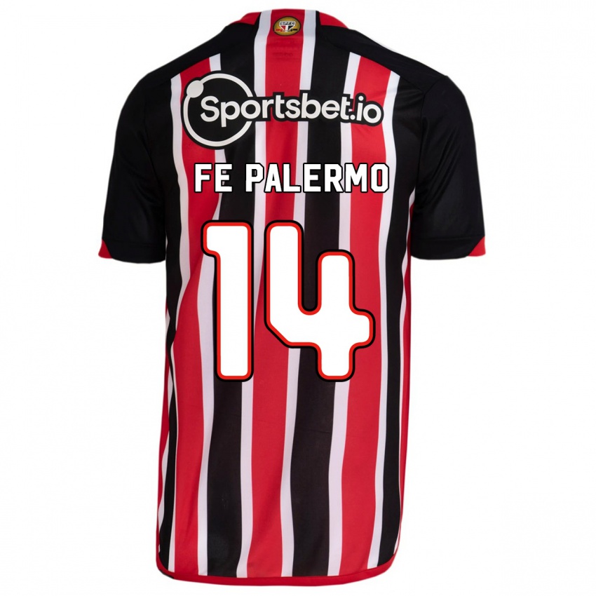 Niño Camiseta Fe Palermo #14 Azul Rojo 2ª Equipación 2023/24 La Camisa Chile