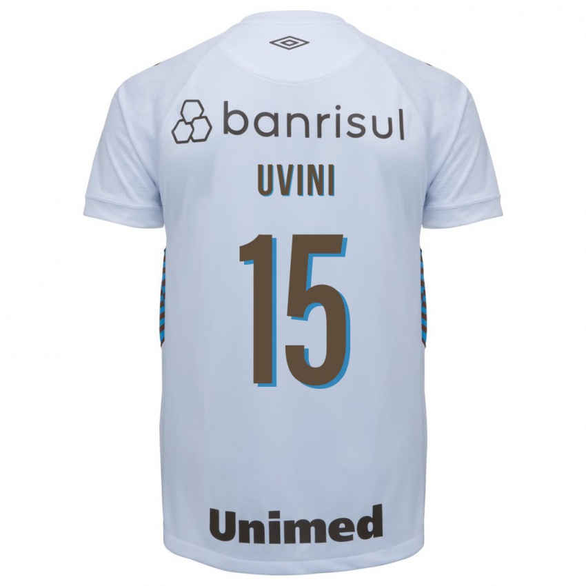 Niño Camiseta Bruno Uvini #15 Blanco 2ª Equipación 2023/24 La Camisa Chile