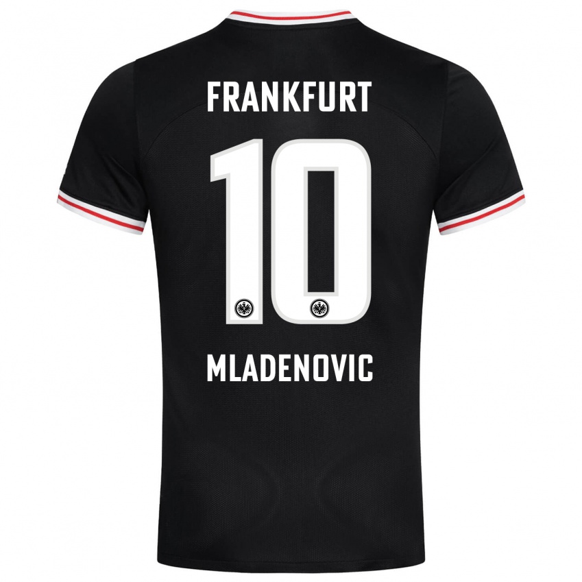 Niño Camiseta Marko Mladenovic #10 Negro 2ª Equipación 2023/24 La Camisa Chile