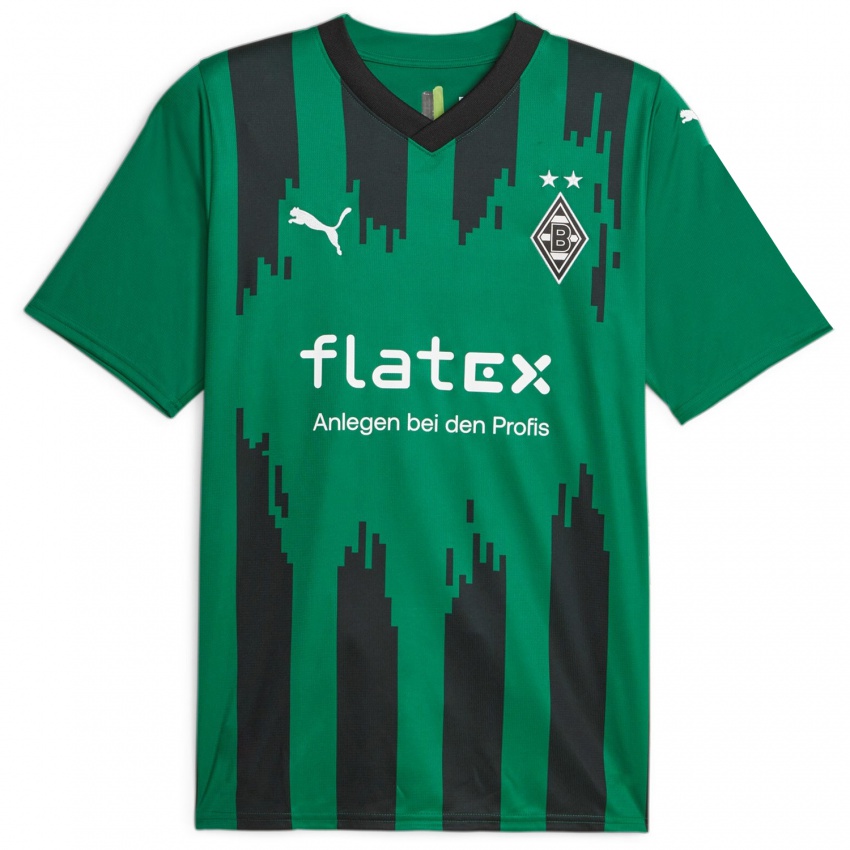 Niño Camiseta Daniel Hülsenbusch #0 Verde Negro 2ª Equipación 2023/24 La Camisa Chile