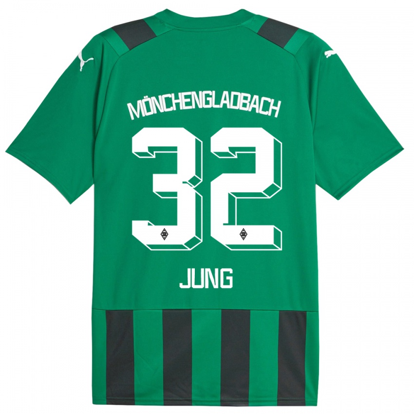 Niño Camiseta In-Gyom Jung #32 Verde Negro 2ª Equipación 2023/24 La Camisa Chile