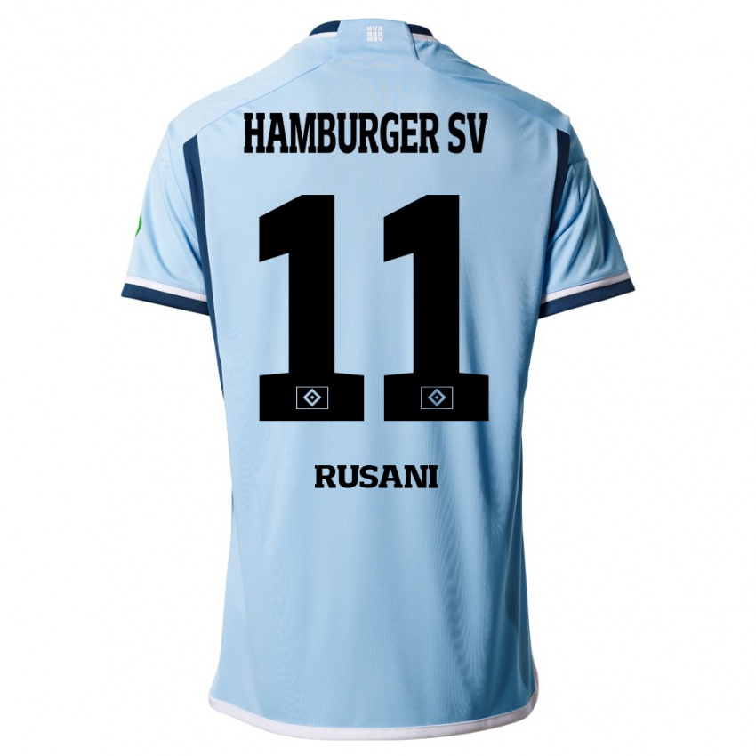 Niño Camiseta Yasin Rusani #11 Azul 2ª Equipación 2023/24 La Camisa Chile