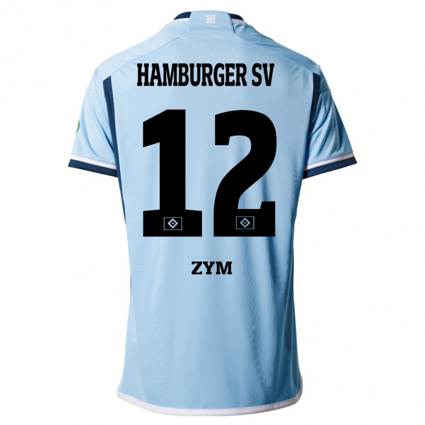 Niño Camiseta Marcel Zym #12 Azul 2ª Equipación 2023/24 La Camisa Chile