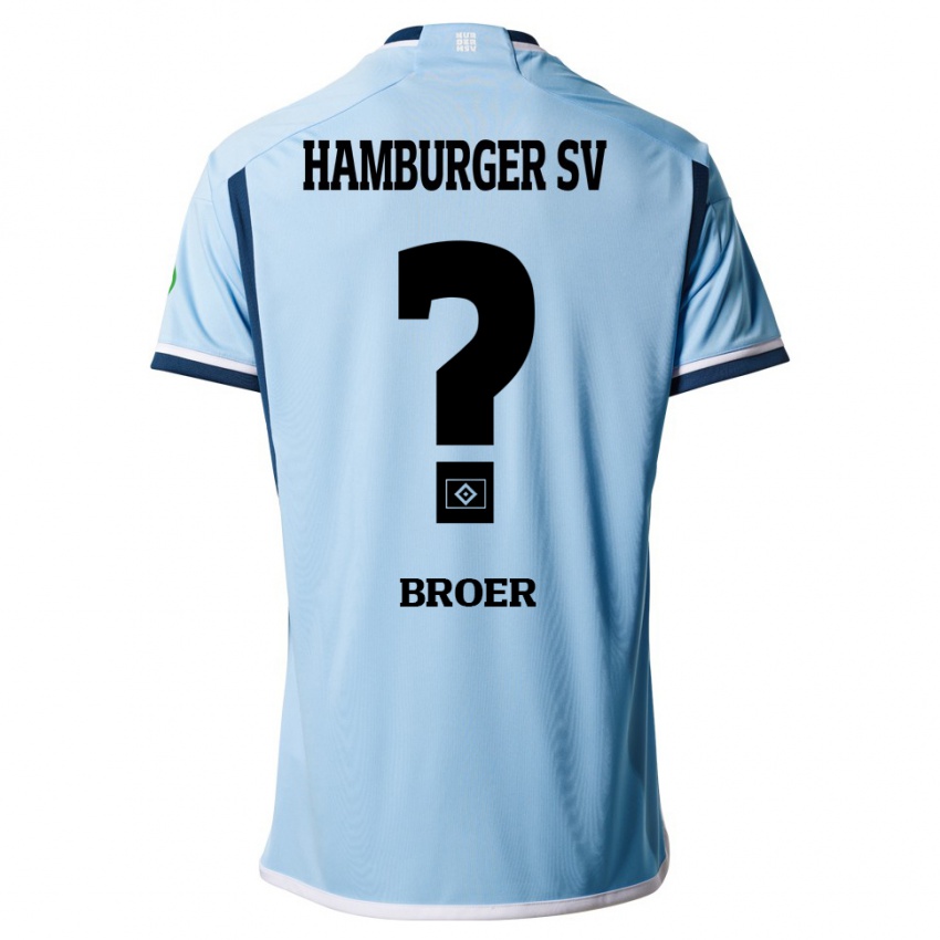 Niño Camiseta Yannick Tim Bröer #0 Azul 2ª Equipación 2023/24 La Camisa Chile