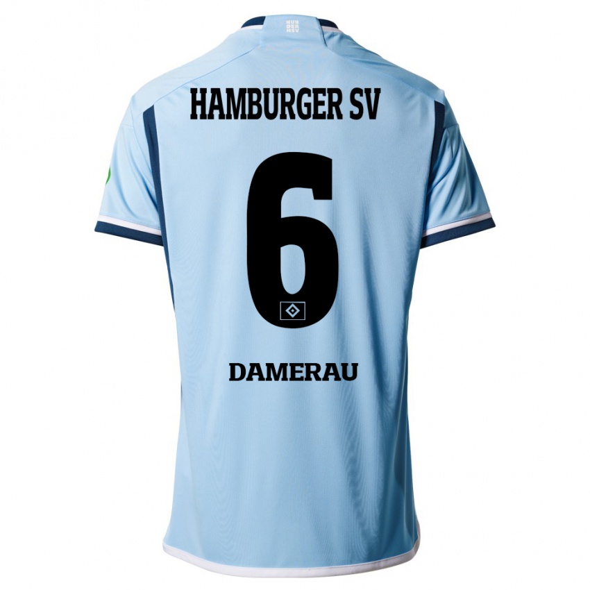 Niño Camiseta Alexander Werner Damerau #6 Azul 2ª Equipación 2023/24 La Camisa Chile