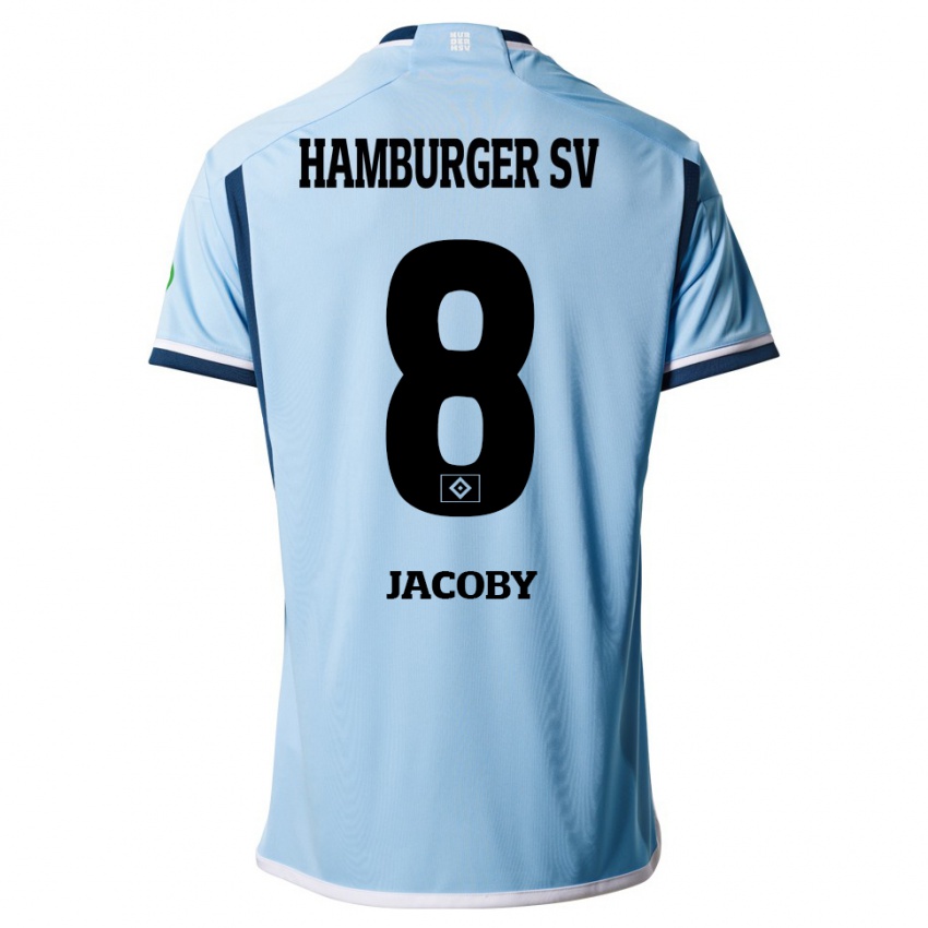 Niño Camiseta Leandro Jacoby #8 Azul 2ª Equipación 2023/24 La Camisa Chile