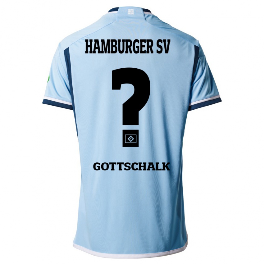 Niño Camiseta Juri Gottschalk #0 Azul 2ª Equipación 2023/24 La Camisa Chile