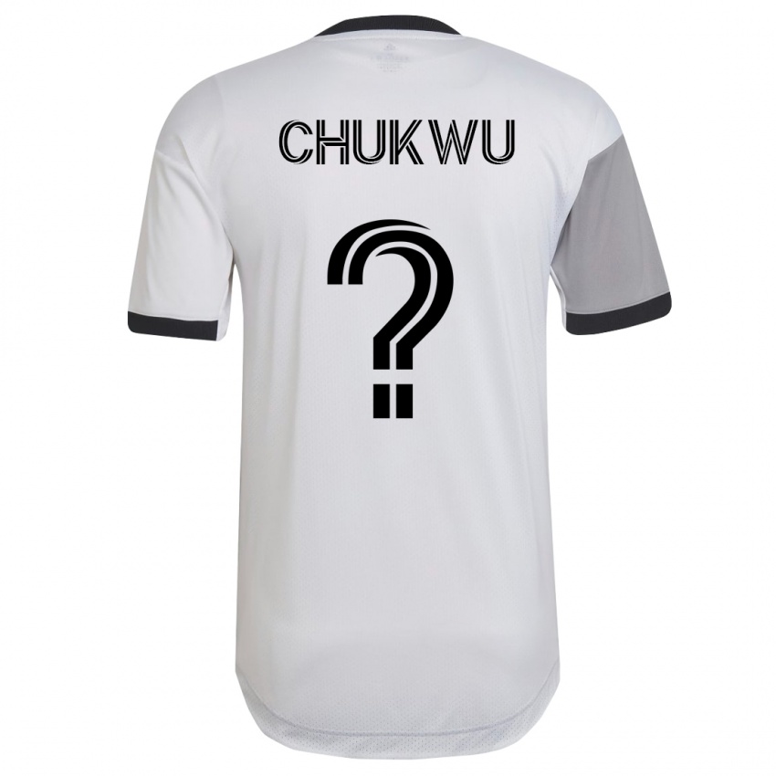 Niño Camiseta Joses Chukwu #0 Blanco 2ª Equipación 2023/24 La Camisa Chile