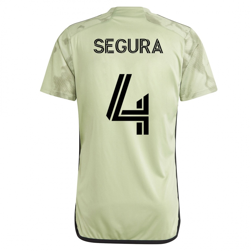 Niño Camiseta Eddie Segura #4 Verde 2ª Equipación 2023/24 La Camisa Chile