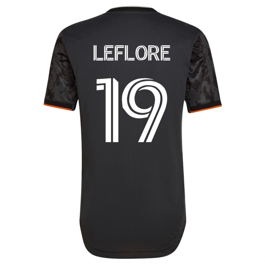 Niño Camiseta Isaiah Leflore #19 Negro 2ª Equipación 2023/24 La Camisa Chile
