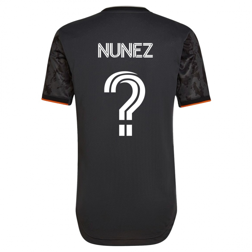 Niño Camiseta José Núñez #0 Negro 2ª Equipación 2023/24 La Camisa Chile