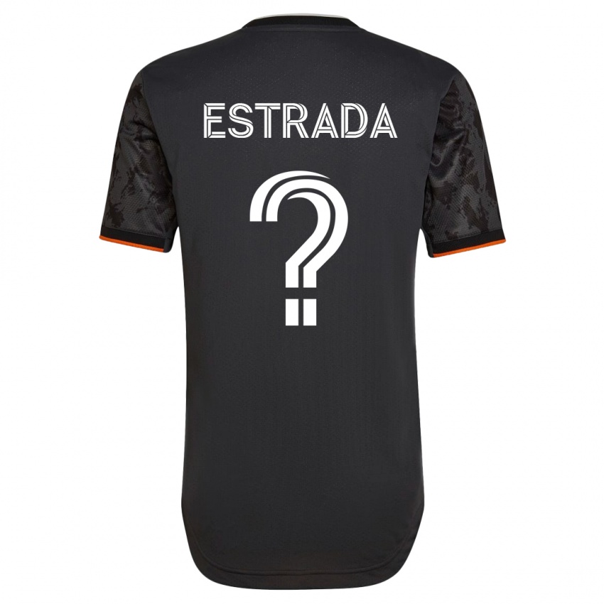 Niño Camiseta Jorge Estrada #0 Negro 2ª Equipación 2023/24 La Camisa Chile