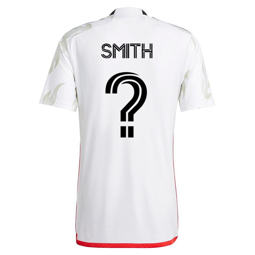 Niño Camiseta Collin Smith #0 Blanco 2ª Equipación 2023/24 La Camisa Chile