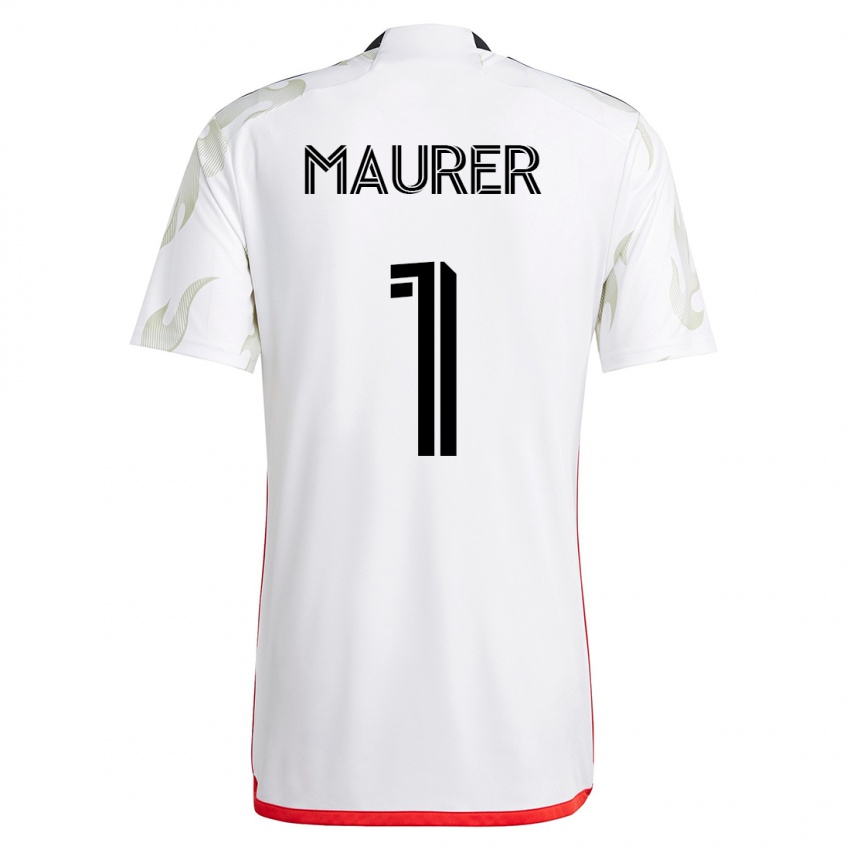 Niño Camiseta Jimmy Maurer #1 Blanco 2ª Equipación 2023/24 La Camisa Chile