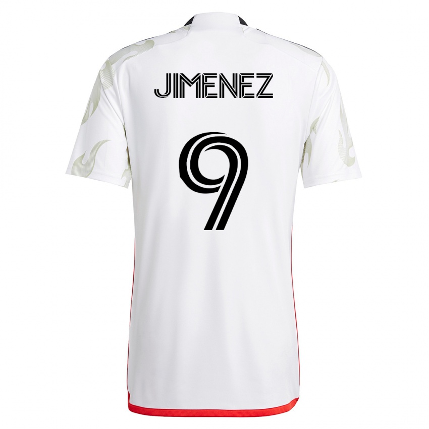 Niño Camiseta Jesús Jiménez #9 Blanco 2ª Equipación 2023/24 La Camisa Chile