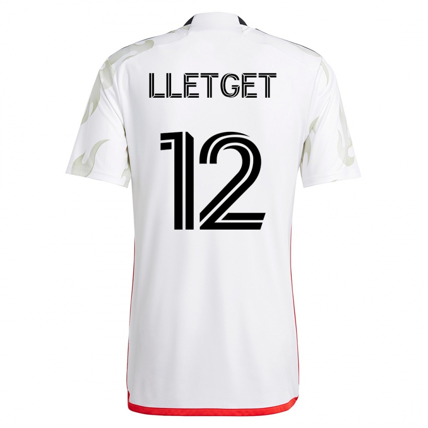 Niño Camiseta Sebastian Lletget #12 Blanco 2ª Equipación 2023/24 La Camisa Chile