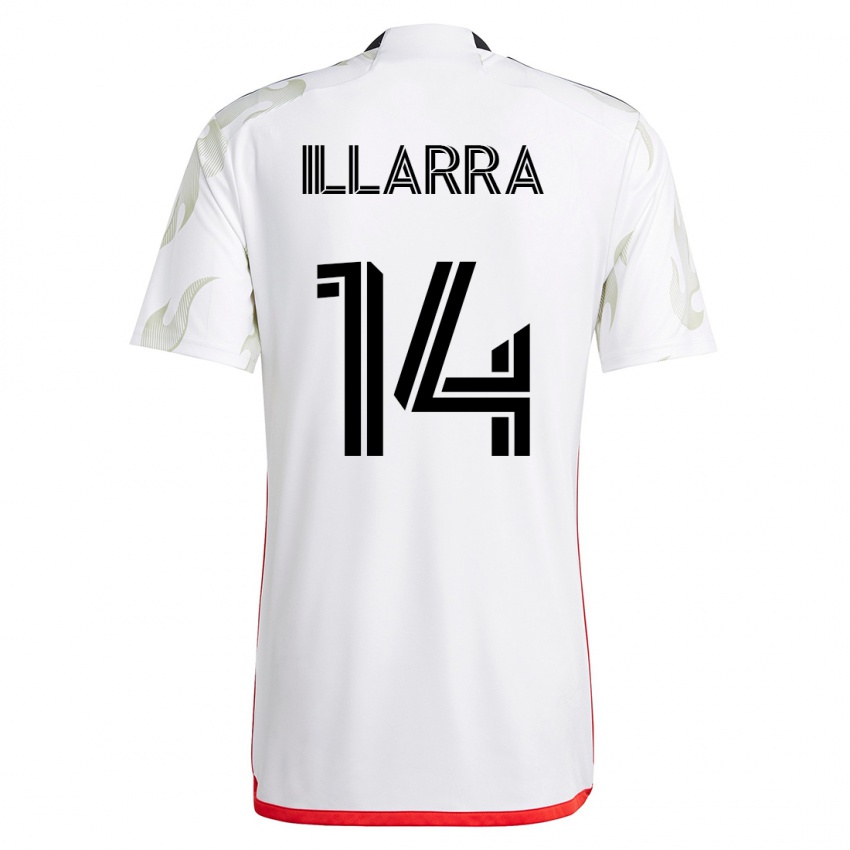 Niño Camiseta Asier Illarramendi #14 Blanco 2ª Equipación 2023/24 La Camisa Chile