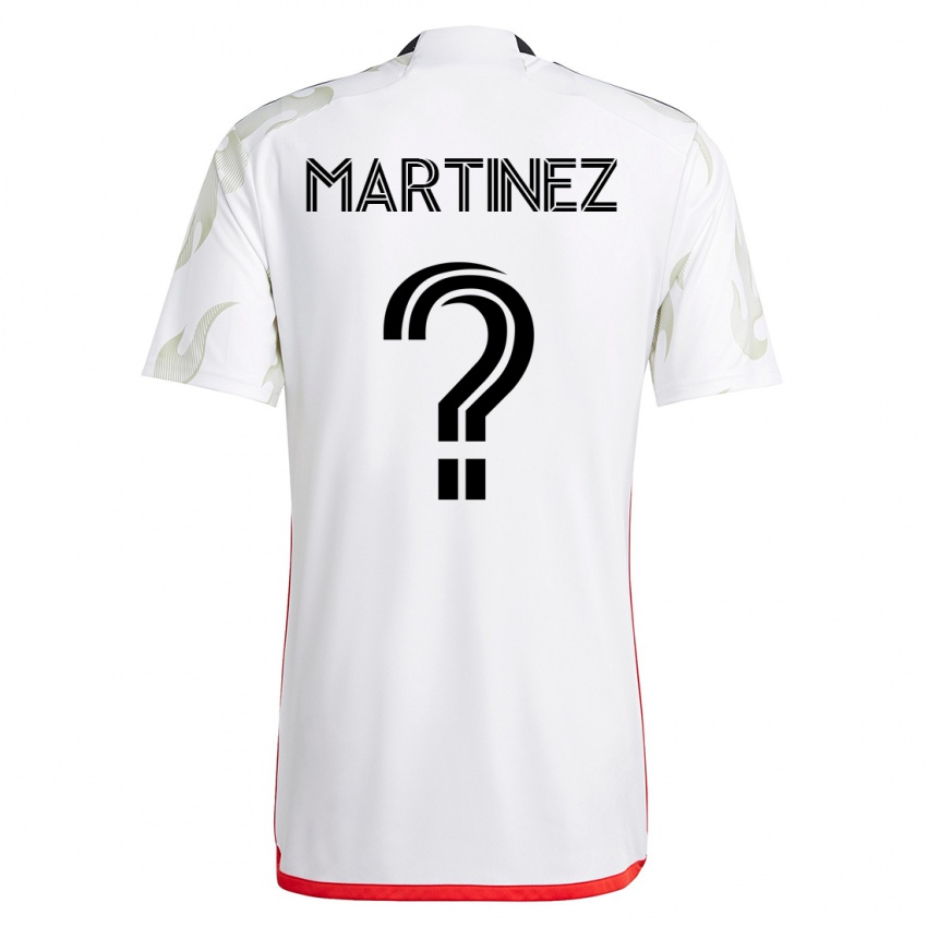 Niño Camiseta Jonathan Martinez #0 Blanco 2ª Equipación 2023/24 La Camisa Chile