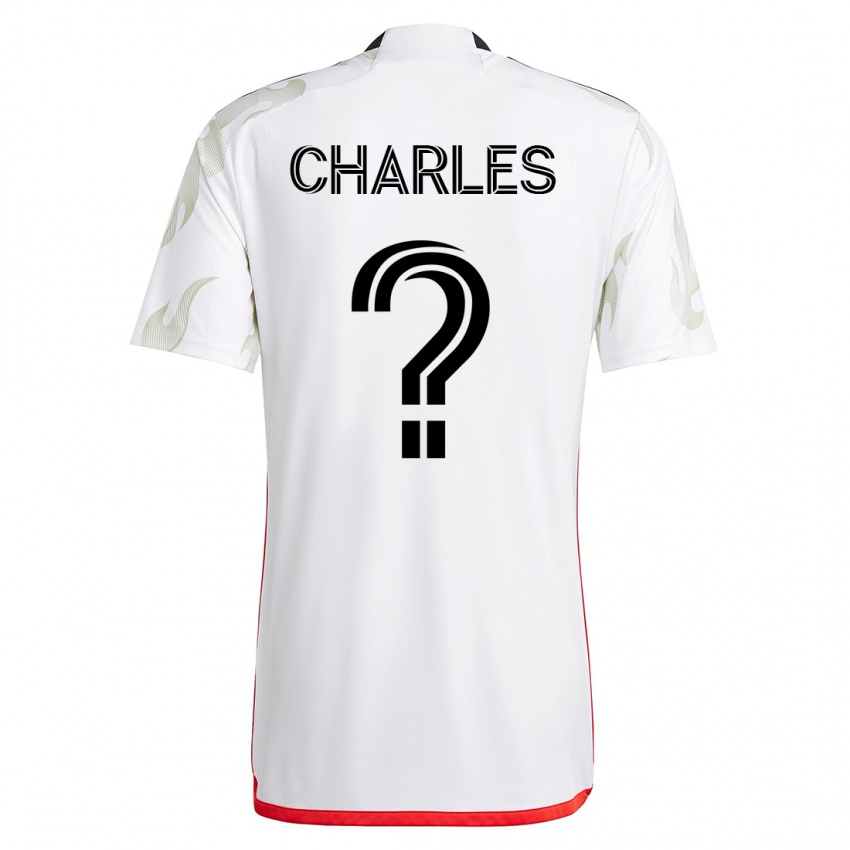 Niño Camiseta Ian Charles #0 Blanco 2ª Equipación 2023/24 La Camisa Chile