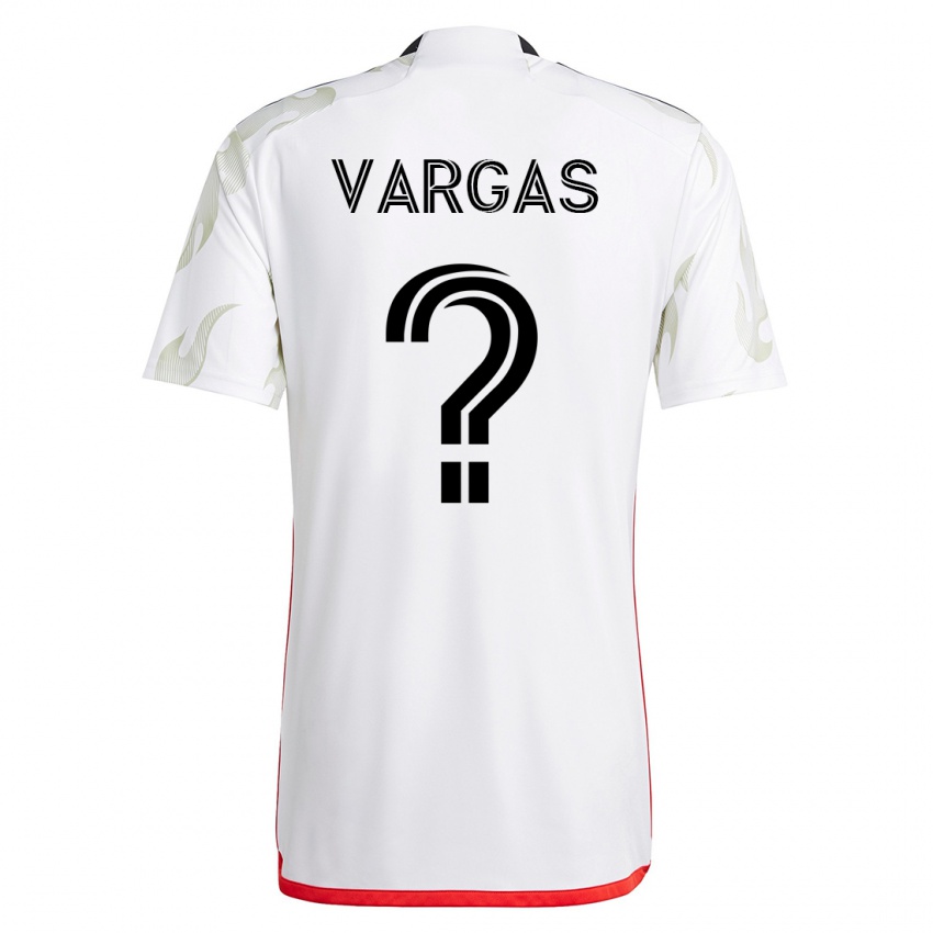 Niño Camiseta Nayrobi Vargas #0 Blanco 2ª Equipación 2023/24 La Camisa Chile
