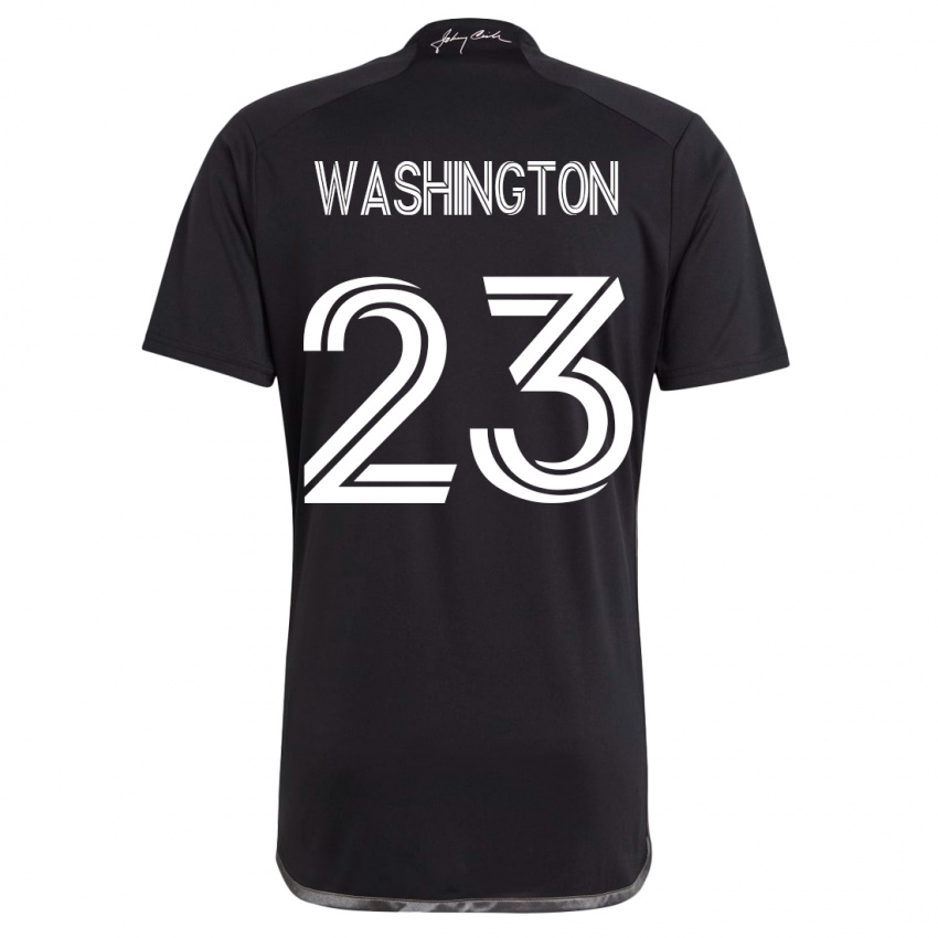 Niño Camiseta Taylor Washington #23 Negro 2ª Equipación 2023/24 La Camisa Chile