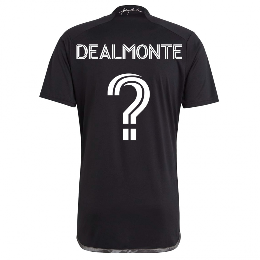 Niño Camiseta Charly Dealmonte #0 Negro 2ª Equipación 2023/24 La Camisa Chile