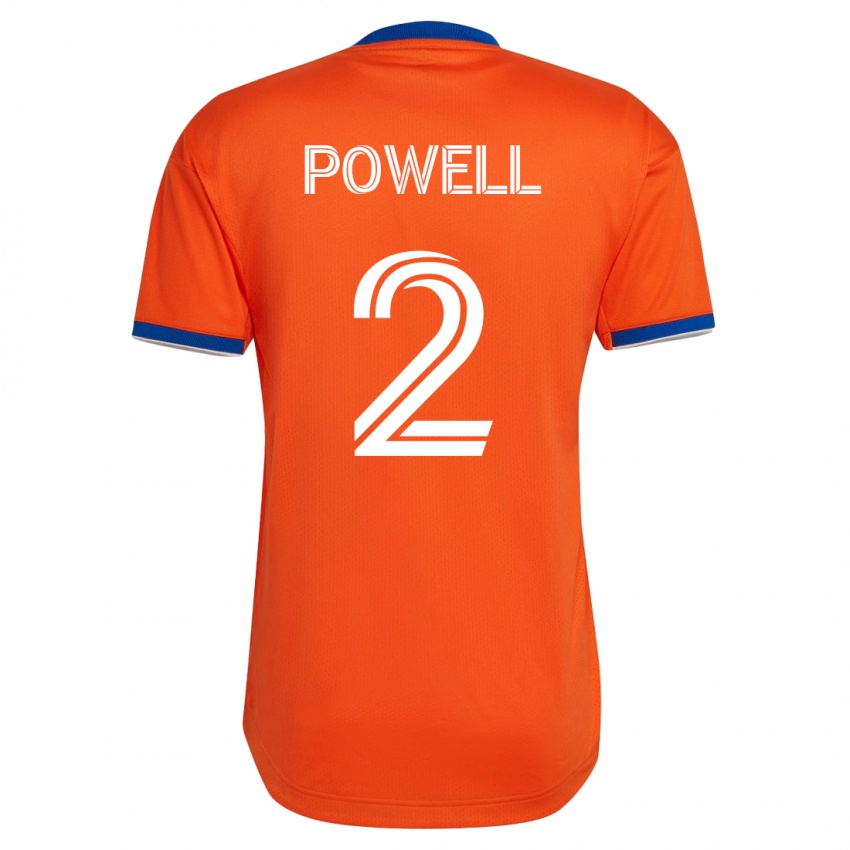 Niño Camiseta Alvas Powell #2 Blanco 2ª Equipación 2023/24 La Camisa Chile