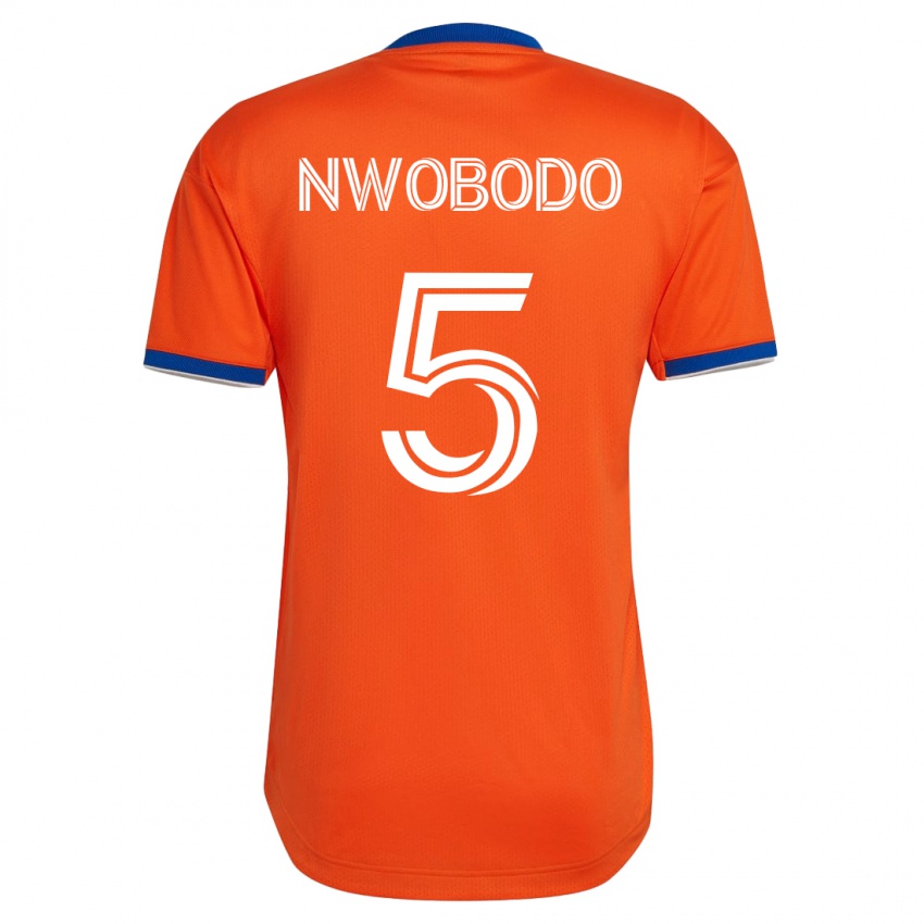 Niño Camiseta Obinna Nwobodo #5 Blanco 2ª Equipación 2023/24 La Camisa Chile
