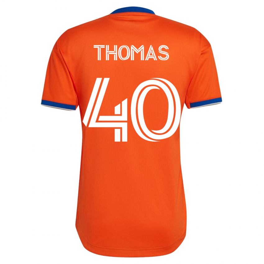Niño Camiseta Kai Thomas #40 Blanco 2ª Equipación 2023/24 La Camisa Chile