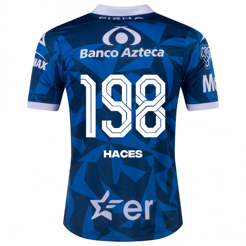 Niño Camiseta Daniel Haces #198 Azul 2ª Equipación 2023/24 La Camisa Chile