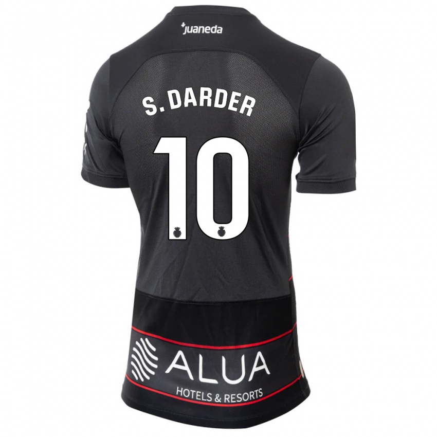 Niño Camiseta Sergi Darder #10 Negro 2ª Equipación 2023/24 La Camisa Chile