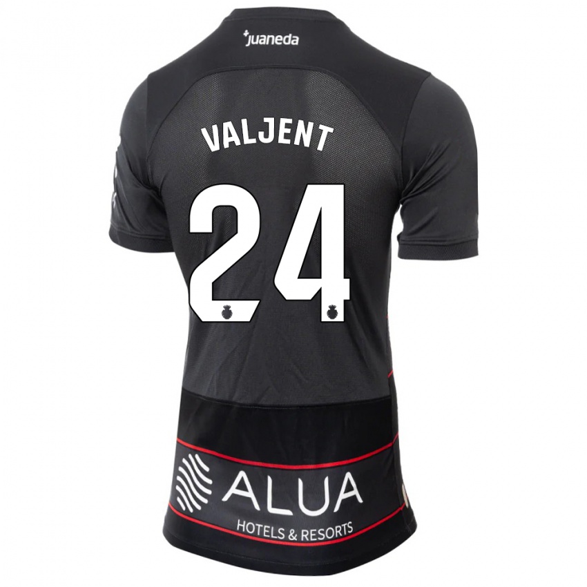 Niño Camiseta Martin Valjent #24 Negro 2ª Equipación 2023/24 La Camisa Chile