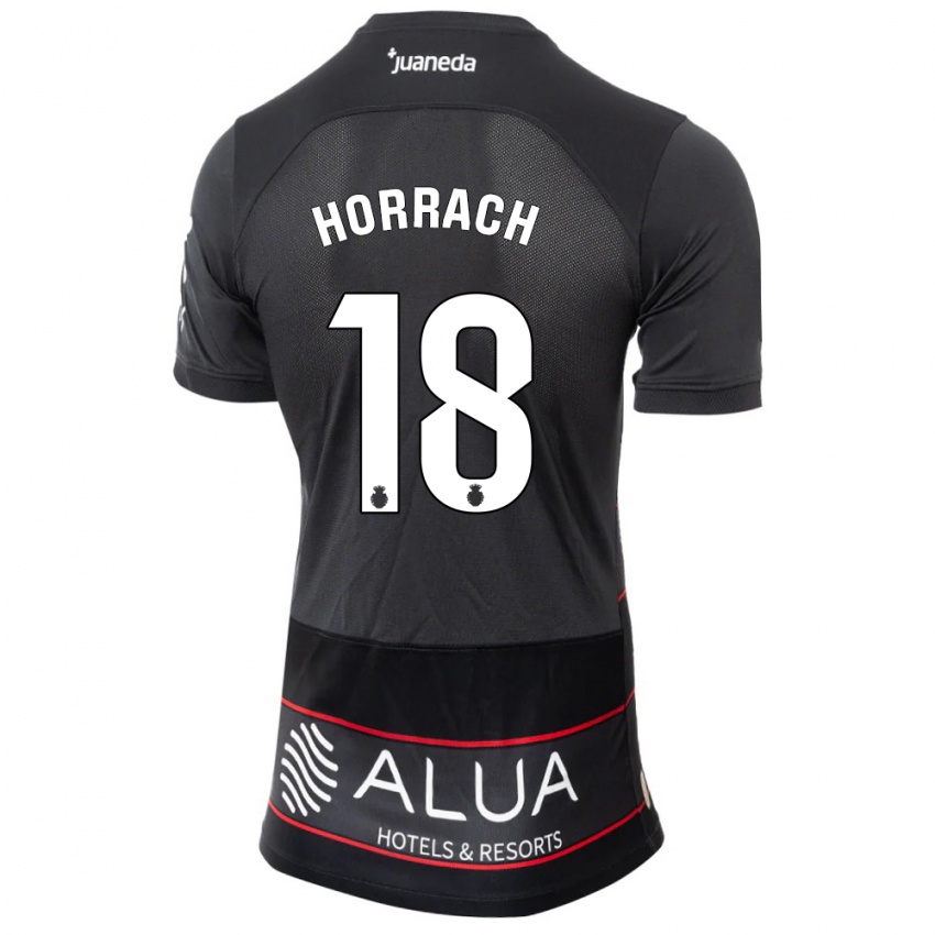 Niño Camiseta Barto Horrach #18 Negro 2ª Equipación 2023/24 La Camisa Chile