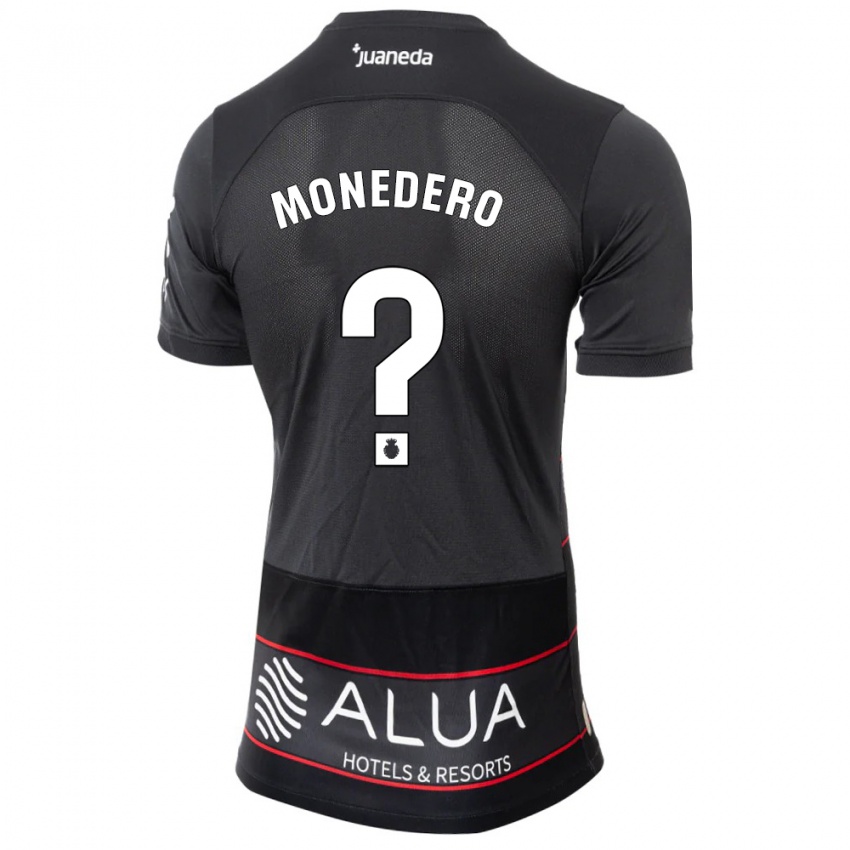 Niño Camiseta Marc Monedero #0 Negro 2ª Equipación 2023/24 La Camisa Chile