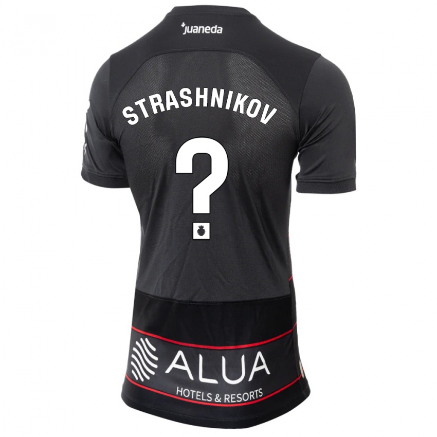 Niño Camiseta Nikolay Strashnikov #0 Negro 2ª Equipación 2023/24 La Camisa Chile