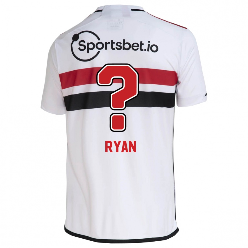 Hombre Camiseta Ryan #0 Blanco 1ª Equipación 2023/24 La Camisa Chile