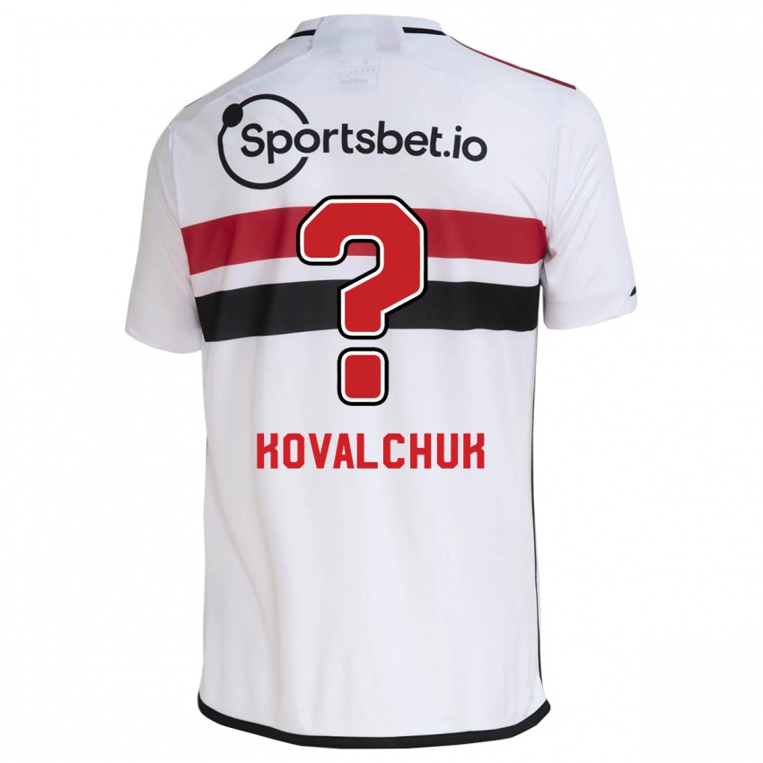 Hombre Camiseta Filipp Kovalchuk #0 Blanco 1ª Equipación 2023/24 La Camisa Chile